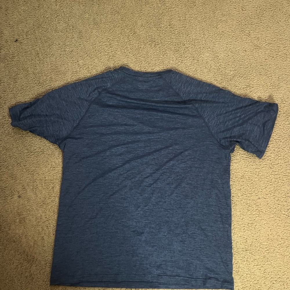 Glacier Blue Heathered short Sleeve Shirt - Picture 2 of 5